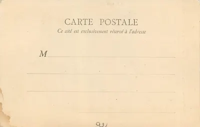 O Bois de Boulogne no Outono — Em Direção ao Pavilhão Real — B. E., Paris, n°6 — Verso