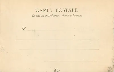 O Bois de Boulogne no Outono — Ao redor do Grande Lago — B.F. Paris — Verso