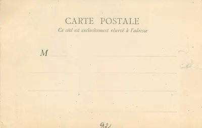 El Bois de Boulogne en Otoño — B. F., París, n°9 — Reverso