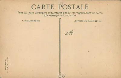 Bois de Boulogne — Ein kleiner Fluss nahe dem Mühle — A. V. & Cr. Paris, n° 540 — Rückseite