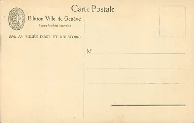 Retrato da Condessa de Toulouse-Lautrec — Jean-Marc Nattier (1685-1766), Escola francesa — Edição Cidade de Genebra, Série A3 — Verso