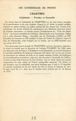 Chartres (Eure-et-Loir) — Katedra — Wnętrza i Zespół — Kolekcja Pautaube — Rewers