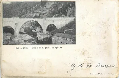 O Lignon — Velho Ponte, perto de Yssingeaux — Foto L. Malégue