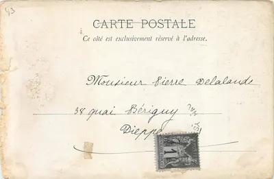 O Lignon — Velho Ponte, perto de Yssingeaux — Foto L. Malégue — Verso