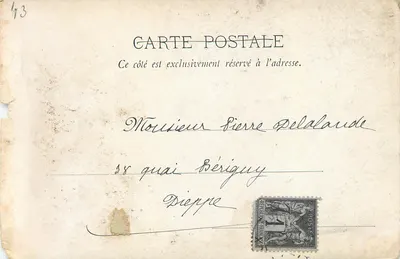 Le Lignon — Pont de l'Enceinte, perto de Yssingeaux — Photo L. Malégue, Yssingeaux — Verso
