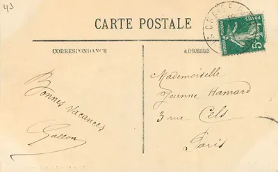 La Chaise-Dieu — Vista geral — Edição Margerit — Verso