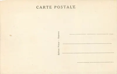 La Loire à la Gorgonnière, près le Château de la Roche — Environs de Roanne (Loire) — Wydawnictwo Prieur, Roanne — Rewers