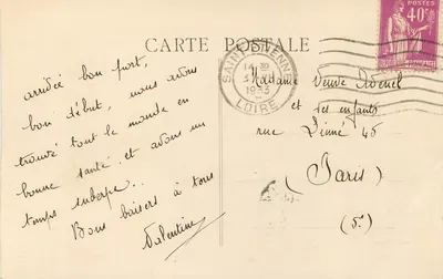 Omgeving van SAINT ETIENNE (Loire) — Dijk van Rochetaillée — Achterkant