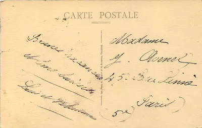 Le Pertuiset — O Ponte suspensa sobre a Loire — Edição A. Babinat e F.L. Babinat, Toulouse — Verso