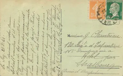 Le Puy — Rocher Świętego Michała z Aiguilhe (Widok z zachodu) — Le Velay Illustré, 192 — Rewers