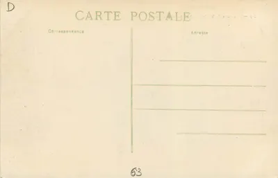 Dintorni di VICHY - Castello di RANDAN — serie 59, editore DCC — Verso