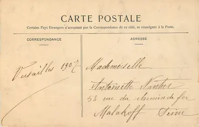 Trianon artístico — Parte posterior do Moulin — editor H. & C. NANCY, n° 123 — Verso