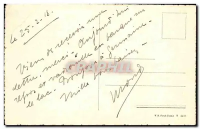 Jezioro Garda - Gardone Riviera - Panorama — V.R. Prof. Como N 4400 — Rewers