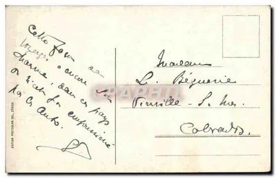 Schweiz. Gebirgspost — Schneebedeckte Berge — Édition Photographe Zürich, n° 214 — Rückseite