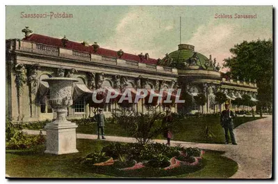 Schloss Sanssouci — Potsdam — editor R. Steinbrück, Wannsee-Berlin W. 1906