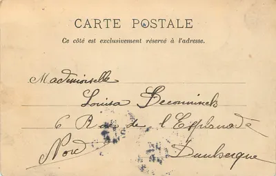 Versailles — Luís XIV e Ala Esquerda do Castelo — P. Marmuse, Paris, n°3 — Verso