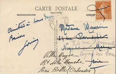 Les Sablettes - Les Rochers des 2 frères, appelés ainsi parce qu'ils sont de la même mer — Éditeur Jean Aicard, n° 407 — Rewers