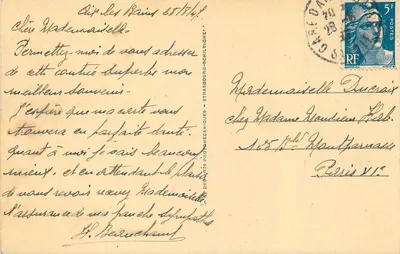 Jezioro Bourget — Zamek Châtillon — LL.268 — Wydawca Cap — Rewers