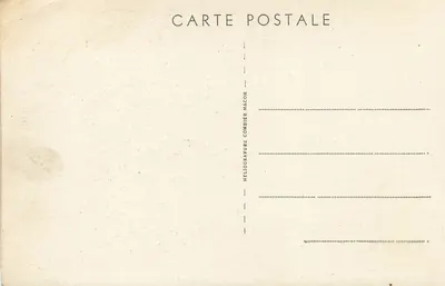 Dom urodzenia Lamartine — Rue des Ursulines — Héliogravure Combier, Macon — Rewers