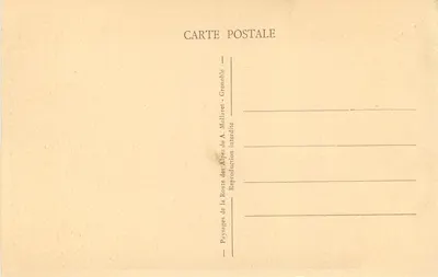 Wąwóz Asse, Clue de Chabrières — seria 16 — wydawca A. Mollaret, Grenoble — Rewers