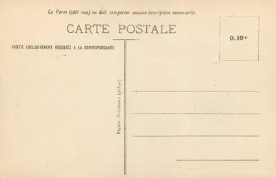 Vichy — Torre da Hora (século XV) — construída por Luís II de Bourbon — Verso