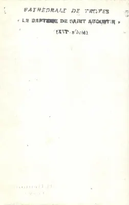 Baptysterium św. Augustyna — Katedra w Troyes — B. Brunon, Troyes — Rewers
