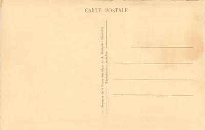 Grenoble, l'Isère et la Chaîne du Mouche rotte — vue panoramique avec éditeur 'Route des Alpes' et n° 30 — Verso