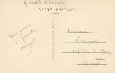 Grenoble — Ogólny widok i Moucheron — Rewers