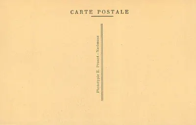 NARBONNE - Muzeum Lapidaire. Starsza Katedra Lamourguier z XV wieku (mon. his) — Rewers