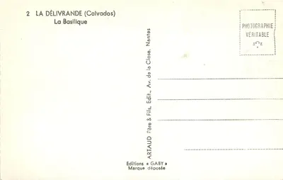 La Délivrande (Calvados) — Bazylika — Éditions Gaby, Nantes — Rewers