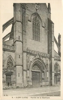 Cléry (Loiret) — Portal da Basílica — Norguet, editor