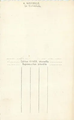 Marsylia — Katedra — Wydawnictwo Ryner, Marsylia — Rewers
