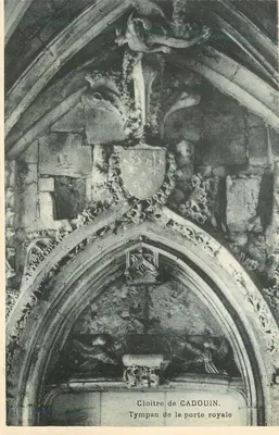 Cloître de Cadouin — Tympans de la porte royale — editor não visível