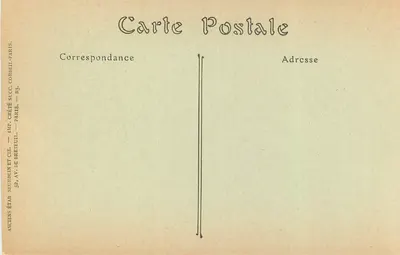 Château de Terrefonds — La Chapelle et l'Escalier d'Honneur — Imp. Créte et Cie, Paris — Verso