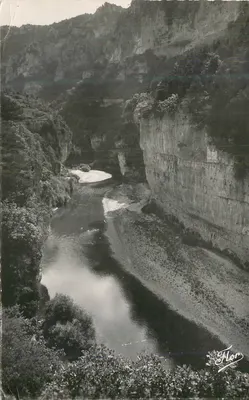 As Gorges do Tarn — Vista geral dos estreitos — Éditions Artistiques Marceau Carrière, n° 1305