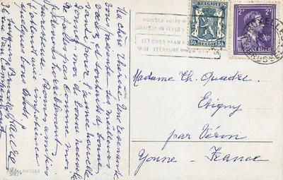 Bukiet róż — wydawca nie widoczny — numer seryjny nie widoczny — Rewers