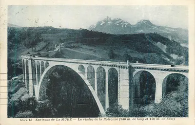 Aproximadamente La MURE — O viaduto da Roizonne (240 m de comprimento e 120 m de altura)