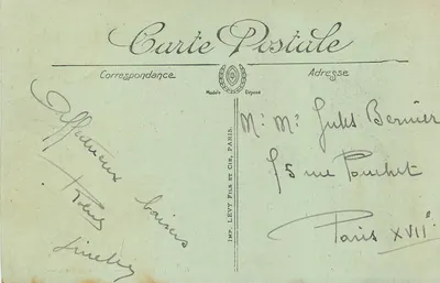 Bussang — O Lago Jean — LL7 — Imp. Lévy Fils, Paris — Verso