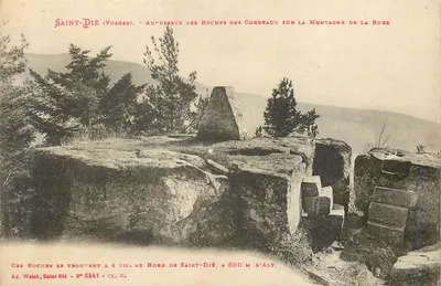 Saint-Dié (Vosges) — Vista acima das Rochas dos Corvos na Montanha da Bure — Ad. Watck, Saint-Dié, n° 8841