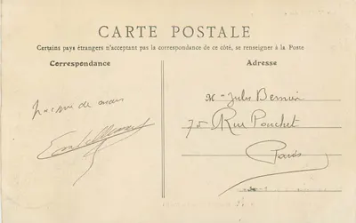 La Roche à Faux (Revin) — Widok rzeki Meuse, Nult — Wydawnictwo Artystyczne E.R.T. — Rewers