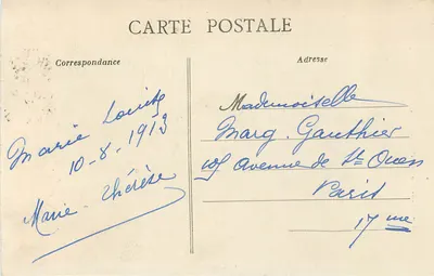 Chartres — A Porta Guillaume — Coleção AD — Verso