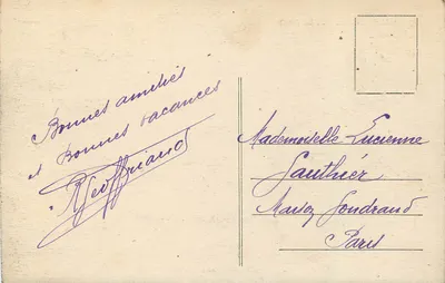 Falaise — O Castelo (Lado Oeste) — Editor: Anexo de Falaise, n° 57 — Verso