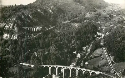 Les 4 Viaducs — A Franche-Comté pitoresca — Edições E. PROTET, Dole (Jura)