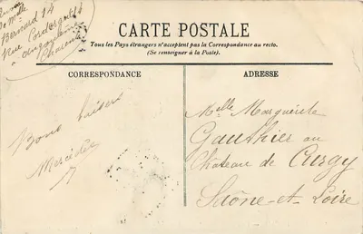 Angoulême — Em direção ao Monumento Carnot — Edição das Novas Galerias — Verso