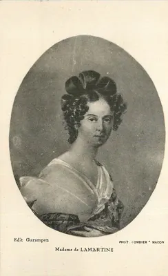 Madame de Lamartine — retrato — Edit Garampon, Fot. Combier, Mâcon