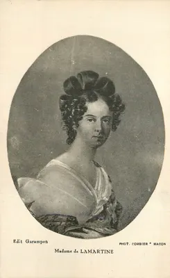 Madame de Lamartine — Retrato — Fot. Combier, Macon