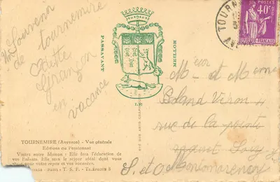 Tournemire (Aveyron) — Vista geral — Edições do Pensionato — Verso