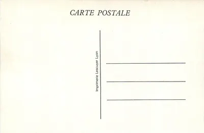 Lamastre (Ardèche) — Ostatni przewóz Mastrou do Cheylard przed usunięciem linii — Drukarnia Lescuyer Lyon — Rewers