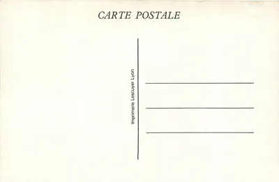 Lamastre (Ardèche) — La Vivaraïse, fabryka sznurów wełnianych, robotnik szewski — Foto H. Tracol — Rewers
