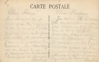 Bagnoles-de-l'Orne — Vista General del Lago — A. Dupuy — Reverso